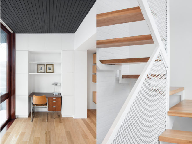 architecture microclimat, home renovations, home expansions, additions, trees, preserving trees, backyard, montreal, canada