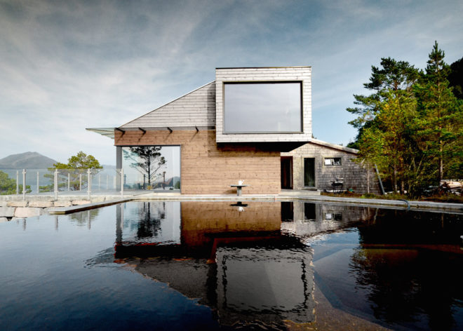 Hytte Årsund by Rever & Drage, timber cabins by Hytte Årsund, contermporary Norway Cabin, modular addition, bedroom on stilts, timber clad cabins