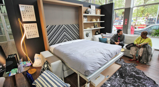 micro apartment, tiny living, tiny apartment, micro unit, studio apartment ideas, resource furniture, bklyn designs, micro loft, nycxdesign, aj madison, aphrochic, transforming furniture, furniture for small spaces, multi-purpose furniture, appliances for small kitchen