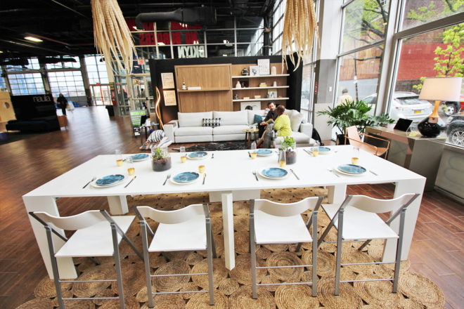 micro apartment, tiny living, tiny apartment, micro unit, studio apartment ideas, resource furniture, bklyn designs, micro loft, nycxdesign, aj madison, aphrochic, transforming furniture, furniture for small spaces, multi-purpose furniture, appliances for small kitchen