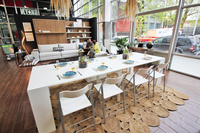 micro apartment, tiny living, tiny apartment, micro unit, studio apartment ideas, resource furniture, bklyn designs, micro loft, nycxdesign, aj madison, aphrochic, transforming furniture, furniture for small spaces, multi-purpose furniture, appliances for small kitchen