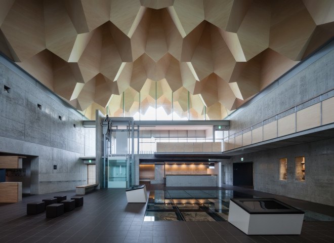 Fukushimashi architecture, Miyahata Jōmon Museum by Furuichi and Associates, history museum architecture, prehistoric Japanese museum, Jōmon Museum, Jōmon culture,
