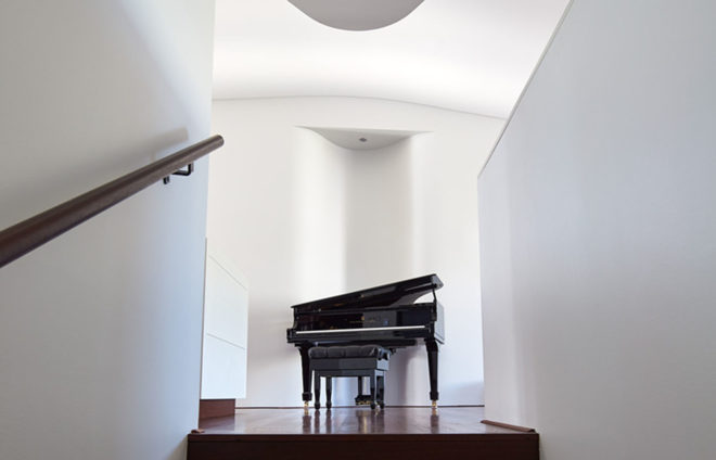 Mosman Bay House, iredale pedersen hook architects, naturally weathering materials, natural ventilation, natural cooling, Australia, green architecture, swimming pool, garden, natural materials, timber facade, passive heat gain