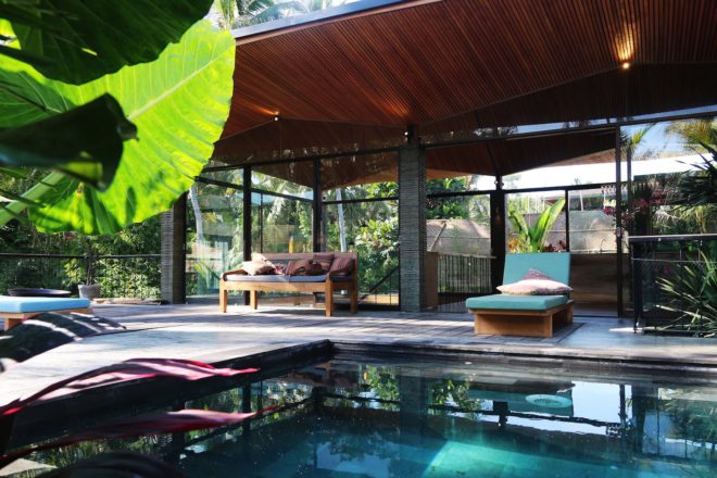 Origami House by Alexis Dornier, Bali architecture by Alexis Dornier, naturally ventilated tropical housing, contemporary tropical housing in Bali