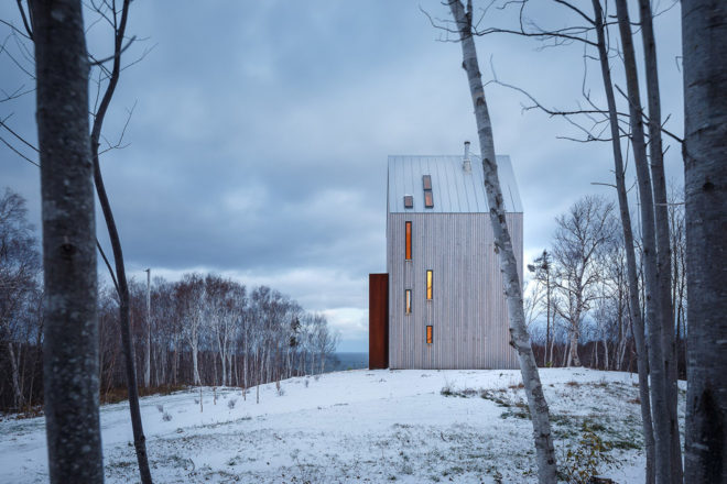 Cabin in Nova Scotia, Cape Breton architecture, Cape Breton modern architecture, modern architecture in Inverness