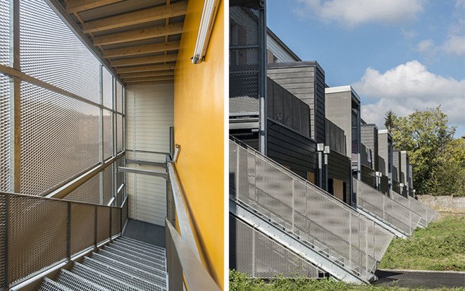 Rive-De-Gier eco-neighborhood, prefab, social housing, France, 5D process, dry construction, 3D modules,Tectoniques Architectes, green development, eco-neighborhood