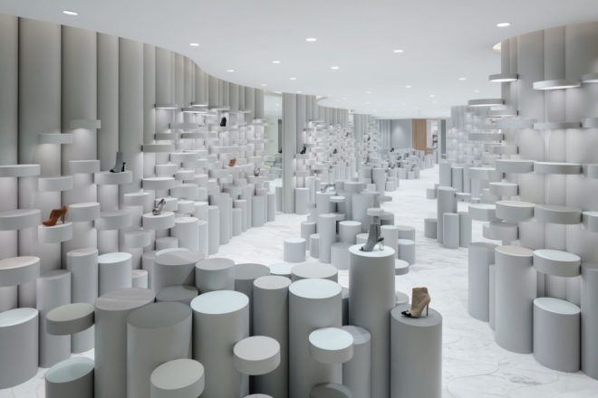 thailand, bangkok, siam discovery, nendo, shopping mall, retail center, department store, atriums, stacked boxes, commercial renovations