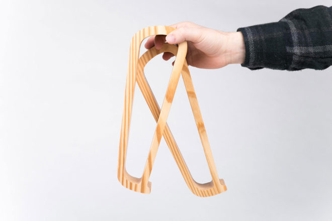 sled, laptop stand, portable laptop stand, wooden laptop stand, eco laptop stand, green laptop stand, green design, eco design, green products, indiegogo sled