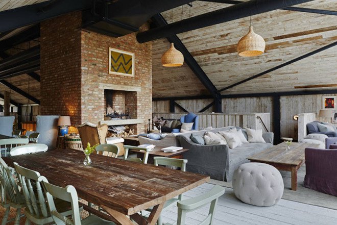 Michaelis Boyd, Soho House, Soho Farmhouse, England, countryside retreat, green retreat, London, private club, green architecture, infinity pool, communal spaces, mezzanine, sauna, kids playground, cabins