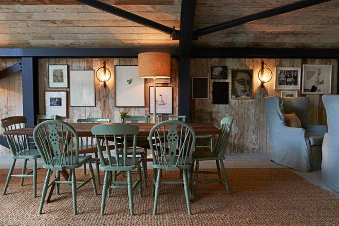Michaelis Boyd, Soho House, Soho Farmhouse, England, countryside retreat, green retreat, London, private club, green architecture, infinity pool, communal spaces, mezzanine, sauna, kids playground, cabins