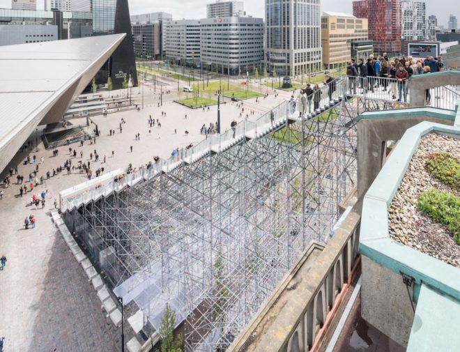 The Stairs by MVRDV, Rotterdam Celebrates the City! design, Groot Handelsgebouw installation,