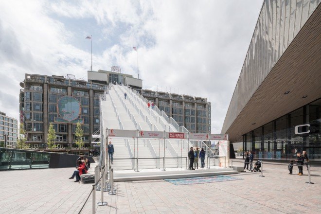 The Stairs by MVRDV, Rotterdam Celebrates the City! design, Groot Handelsgebouw installation,