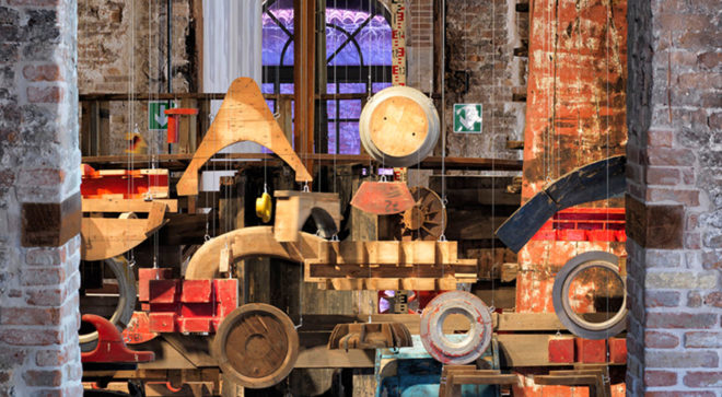 Turkish Pavilion, Venice Biennale 2016, Venice Architecture Biennale, temporary pavilion, reused materials, recycled furniture, green design, Turkey, Istanbul, green architecture