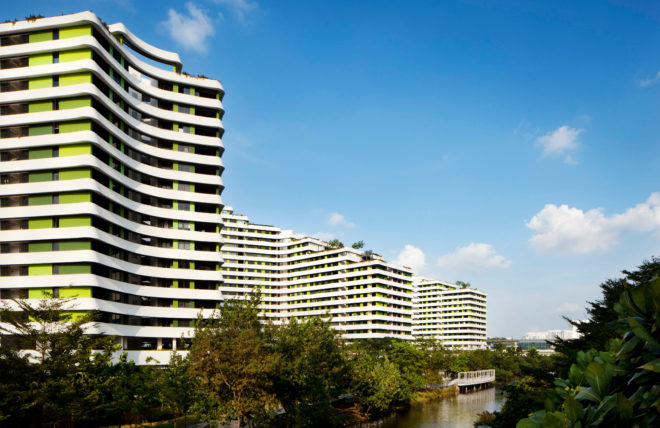 punggol waterway terraces, group8asia, passive climate control, cross ventilation, natural ventilation, sustainable housing, sustainable building, sustainable architecture, green roofs, solar panels, singapore, open air design