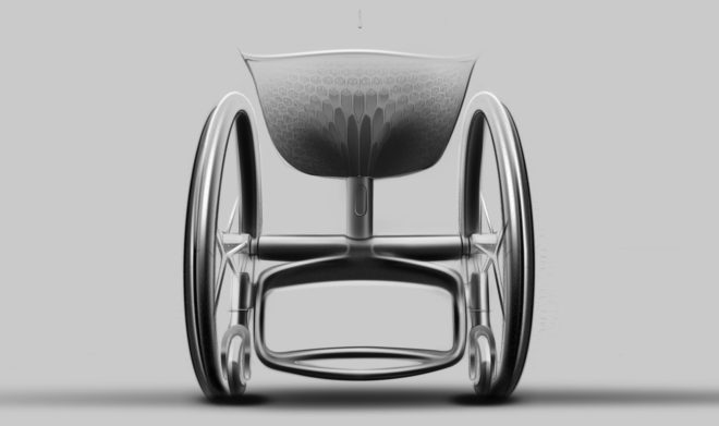 3d printing, wheelchair, accessibility, handicaps, disability, mobility, titanium, carbon fiber, tpu, Clerkenwell Design Week, Layer Design, Benjamin Hubert, Go Wheelchair