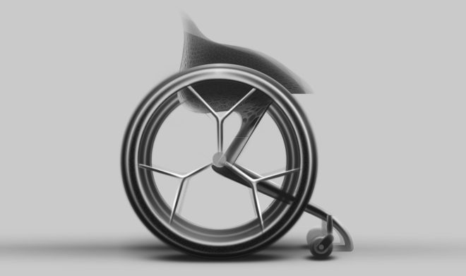 3d printing, wheelchair, accessibility, handicaps, disability, mobility, titanium, carbon fiber, tpu, Clerkenwell Design Week, Layer Design, Benjamin Hubert, Go Wheelchair