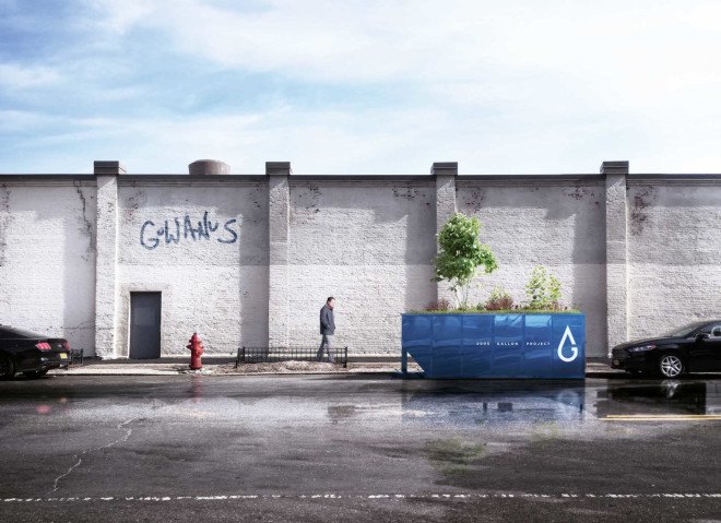brooklyn, gowanus, gowanus canal, rain, rainwater, stormwater, storm water runoff, flooding, flood prevention, gowanus canal conservancy, alloy development, dumpster gardens