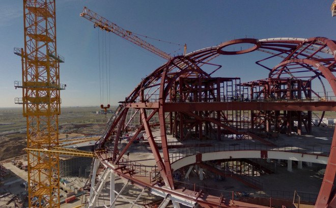 World Expo 2017, Expo City 2017, Adrian Smith + Gordon Gill Architecture, renewable energy, smart grid, green architecture, Kazakhstan Pavilion Expo 2017, solar power, wind power, water recycling, waste management system, clean energy