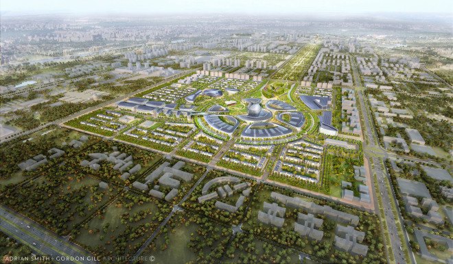 World Expo 2017, Expo City 2017, Adrian Smith + Gordon Gill Architecture, renewable energy, smart grid, green architecture, Kazakhstan Pavilion Expo 2017, solar power, wind power, water recycling, waste management system, clean energy