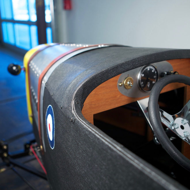 Austin Boulogne, Austin Boulogne Douglas Varey, Douglas Varey, Resolute, Resolute LED, Resolute lighting, go-karts, vintage go-kart, sustainable go-kart, eco-friendly go-kart, vintage racer, eco-friendly racer, sustainable materials, eco-friendly materials, sustainable design