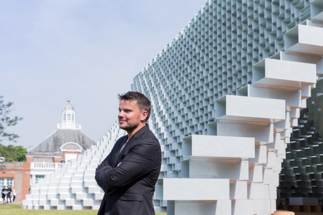 Serpentine Gallery Pavilion, Serpentine Galleries, Bjarke Ingels Group, Bjarke Ingels, architecture, design, pavilion, summer pavilion, fiberglass boxes