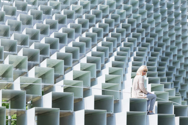 Serpentine Gallery Pavilion, Serpentine Galleries, Bjarke Ingels Group, Bjarke Ingels, architecture, design, pavilion, summer pavilion, fiberglass boxes