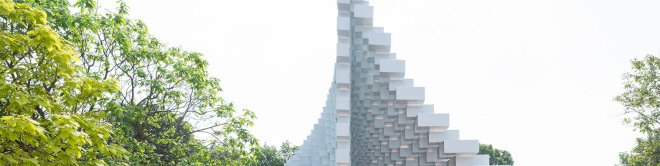 Serpentine Gallery Pavilion, Serpentine Galleries, Bjarke Ingels Group, Bjarke Ingels, architecture, design, pavilion, summer pavilion, fiberglass boxes