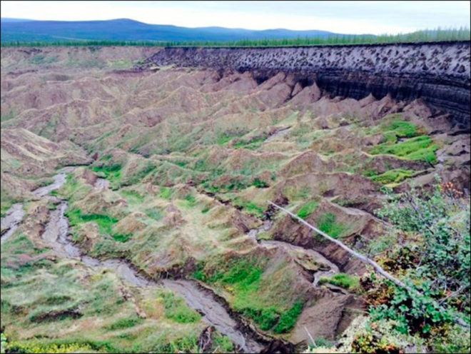 siberia, russia, Batagaika Crater, Institute of Applied Ecology of the North, deforestation, crater, sinkhole, megaslump, melting permafrost