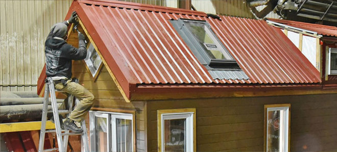 BigWhaleTinyHouse, wildlife biologists, mobile house, tiny home, green expedition, Atlas Roofing, Mingan Island Cetacean Study, eco-friendly building materials, sustainable living, energy-efficient building, lightweight, water-resistant building, fire-resistant building
