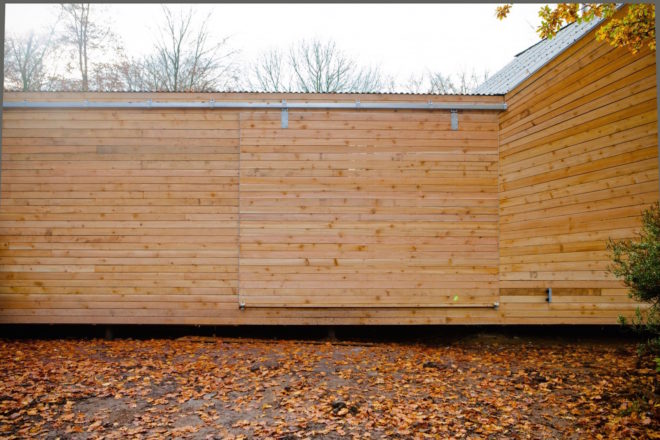 Caretaker’s House by Invisible Studio, Caretaker’s House at Hooke Park, green timber house, locally felled and sourced timber house,