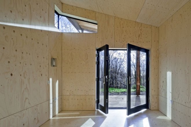 Caretaker’s House by Invisible Studio, Caretaker’s House at Hooke Park, green timber house, locally felled and sourced timber house,