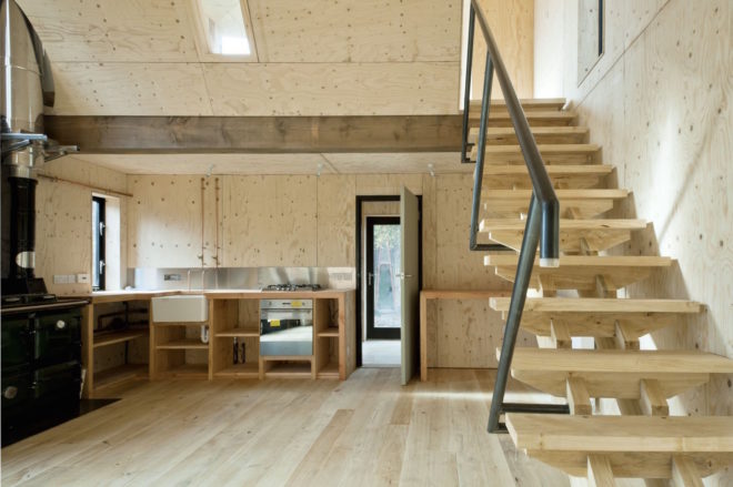 Caretaker’s House by Invisible Studio, Caretaker’s House at Hooke Park, green timber house, locally felled and sourced timber house,