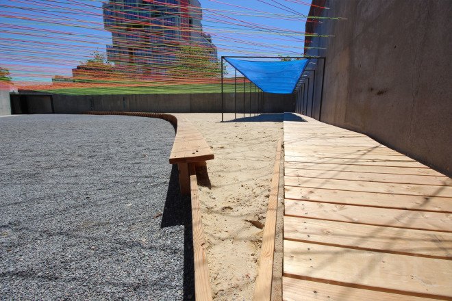 architecture MOMA, architecture nyc, art design, art intiatives, art programs nyc, Escobedo Soliz Studio, green design, MoMA, nyc architecture, The Museum of Modern Art and MoMA PS1, Weaving the Courtyard, YAP NY, YAP winner 2016, yarn art, young architects program, moma warmpu