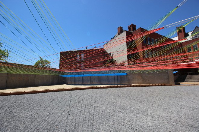 architecture MOMA, architecture nyc, art design, art intiatives, art programs nyc, Escobedo Soliz Studio, green design, MoMA, nyc architecture, The Museum of Modern Art and MoMA PS1, Weaving the Courtyard, YAP NY, YAP winner 2016, yarn art, young architects program, moma warmpu