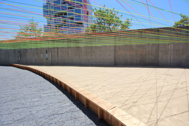 architecture MOMA, architecture nyc, art design, art intiatives, art programs nyc, Escobedo Soliz Studio, green design, MoMA, nyc architecture, The Museum of Modern Art and MoMA PS1, Weaving the Courtyard, YAP NY, YAP winner 2016, yarn art, young architects program, moma warmpu