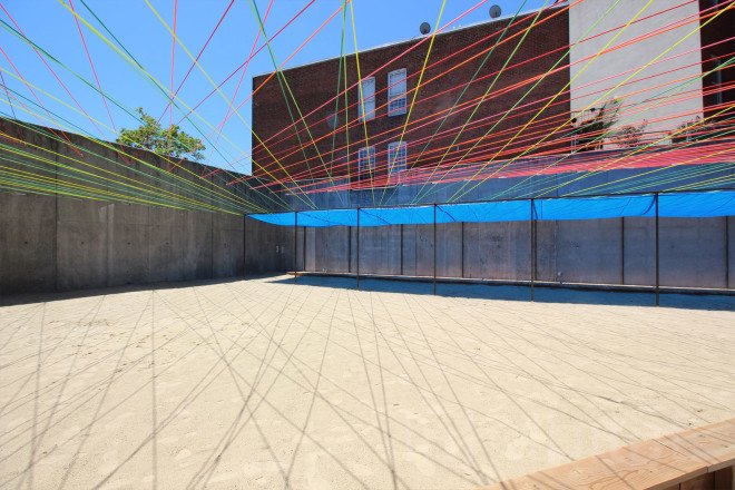 architecture MOMA, architecture nyc, art design, art intiatives, art programs nyc, Escobedo Soliz Studio, green design, MoMA, nyc architecture, The Museum of Modern Art and MoMA PS1, Weaving the Courtyard, YAP NY, YAP winner 2016, yarn art, young architects program, moma warmpu