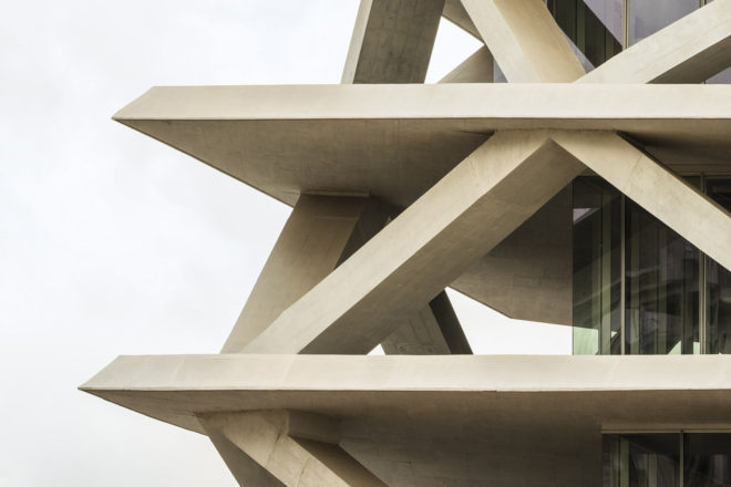 Mario Cucinella, Accra Ghana, Ghana, Africa, Africa architecture, italian architects, brise soleil, solar shading, concrete, Green Building, glazing, glazing system