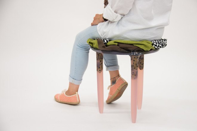 KALO, reader submitted content, resin, green furniture, upcycling, textile waste, upcycling fabric, [Fabric]ations, Ammar Kalo, [Fabric]ations by KALO, upcycled fabric in furniture, upcycled textiles, green resin furniture