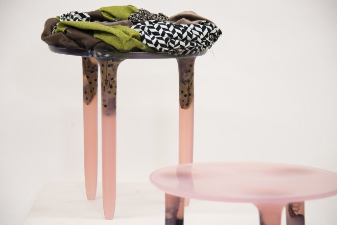 KALO, reader submitted content, resin, green furniture, upcycling, textile waste, upcycling fabric, [Fabric]ations, Ammar Kalo, [Fabric]ations by KALO, upcycled fabric in furniture, upcycled textiles, green resin furniture