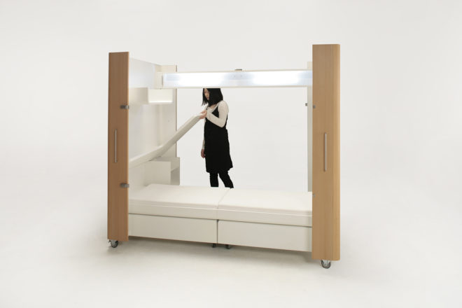 Atelier OPA, Kenchikukagu, Japanese design, transformable, transformer furniture, transformer, kitchen design, Office, cabin guest room, guest rooms, japanese architect, Japan, Tokyo, triennale di milano