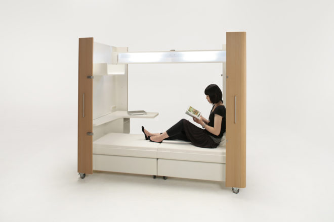 Atelier OPA, Kenchikukagu, Japanese design, transformable, transformer furniture, transformer, kitchen design, Office, cabin guest room, guest rooms, japanese architect, Japan, Tokyo, triennale di milano