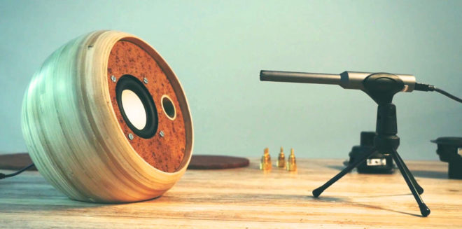 Hazang Bamboo Bluetooth Speakers, traditional manufacturing techniques, bamboo, bamboo speakers, sustainable design, local craftsmen, product design, green product, Bruno Chandon, Hautecoeur