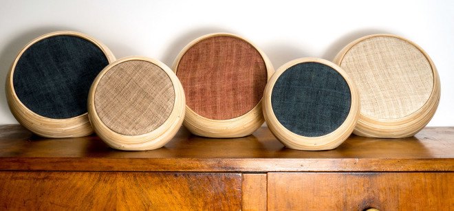 Hazang Bamboo Bluetooth Speakers, traditional manufacturing techniques, bamboo, bamboo speakers, sustainable design, local craftsmen, product design, green product, Bruno Chandon, Hautecoeur