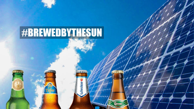 austria, heineken, zero carbon, carbon neutral, solar power, solar panels, hydropower, biogas, manufacturing, beer making, beer production, brewery