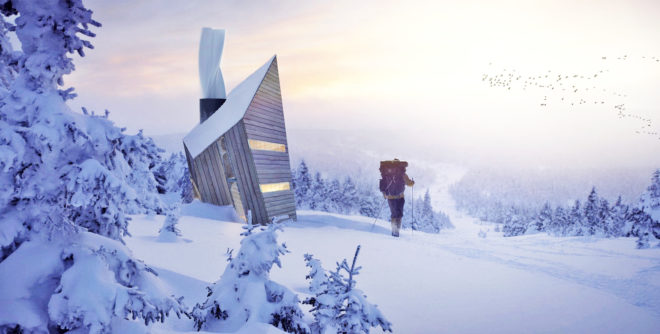 Huba Hut, Huba by Malgorzata Blachnicka, Huba Cradle to Cradle, Cradle to Cradle winner, modular alpine architecture