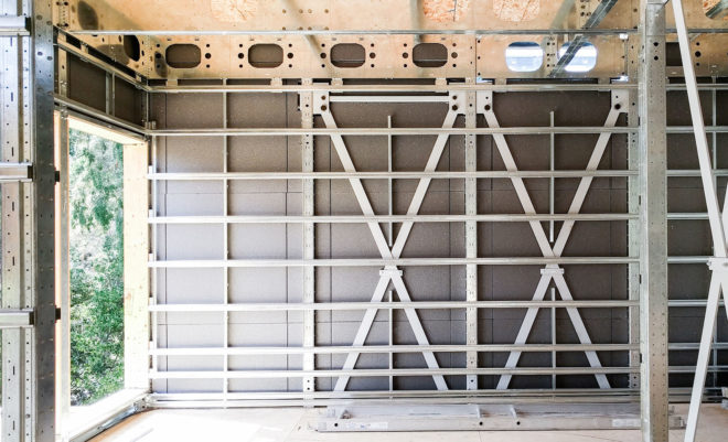 Jacobson Residence, net zero home, Stanford University, steel frame, Stanford University, California, post-and-beam system, green architecture, polyurethane foam