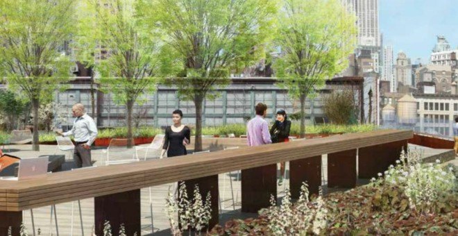 James Corner Field Operations, 50 West 23rd Street, rooftop deck, landscape architecture, urban design, nyc roof deck, Two Trees Management, nyc rooftops, nyc green roofs,