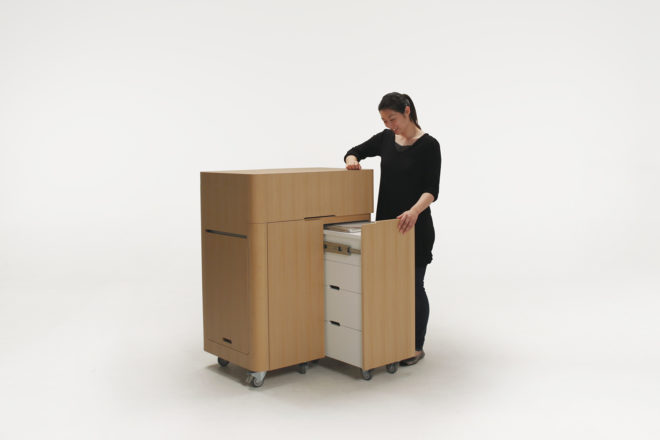 Atelier OPA, Kenchikukagu, Japanese design, transformable, transformer furniture, transformer, kitchen design, Office, cabin guest room, guest rooms, japanese architect, Japan, Tokyo, triennale di milano