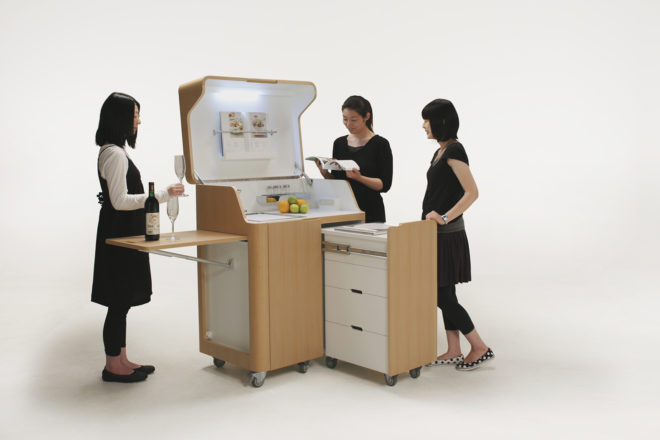 Atelier OPA, Kenchikukagu, Japanese design, transformable, transformer furniture, transformer, kitchen design, Office, cabin guest room, guest rooms, japanese architect, Japan, Tokyo, triennale di milano
