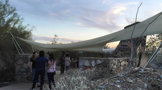 Taliesin – Frank Lloyd Wright School of Architecture, Little Shelters, Taliesin West, Frank Lloyd Wright school, temporary shelter, temporary shelter, green architecture, Taliesin West, local materials
